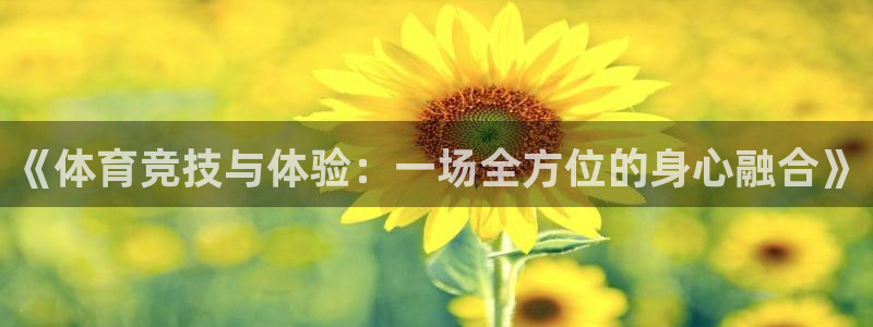 《体育竞技与体验：一场全方位的身心融合》